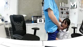 【麻豆传媒】职场淫行系列-楚梦舒【医院淫行揭秘】柜台底下的强制性爱，高清720P原版首发【MDWP-0015】