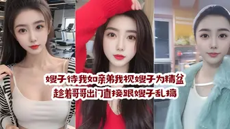 嫂子待我如亲弟，我视嫂子为精盆，趁着哥哥出门直接跟嫂子乱搞，中途边接我哥电话边让我插，刺激！
